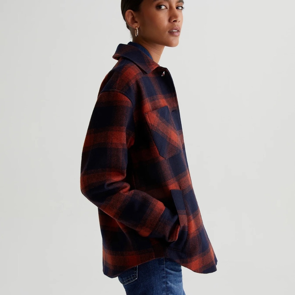AG XS plaid Kryee Overshirt NWT